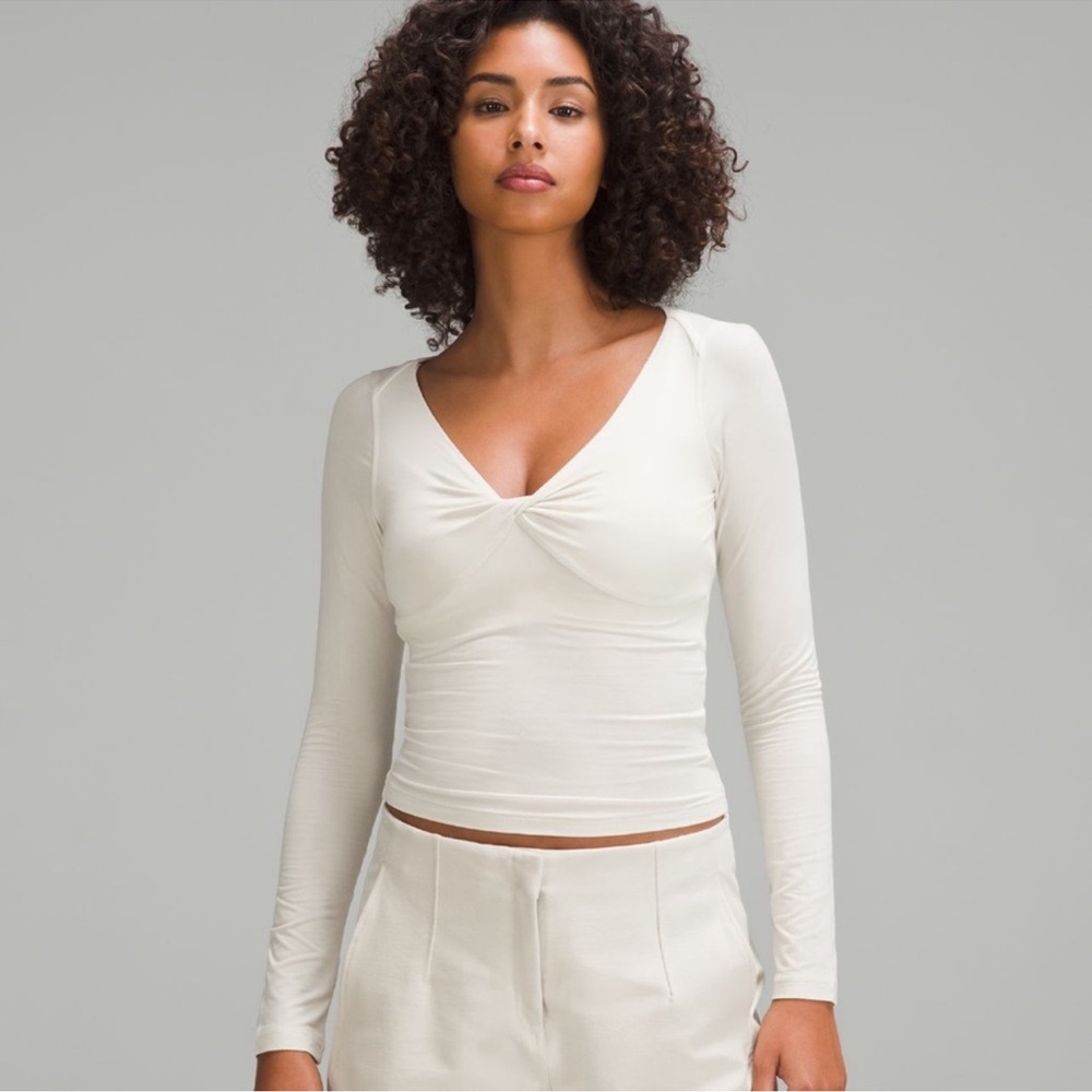 Lululemon Modal-Silk Yoga V-Neck Long-Sleeve